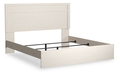Bradenton Furniture Outlet - Ashley Furniture - Stelsie Bedroom - King Panel Bed / White - B2588B3