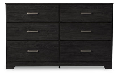 Bradenton Furniture Outlet - Ashley Furniture - Belachime Bedroom - Six Drawer Dresser / Charcoal - B2589-31