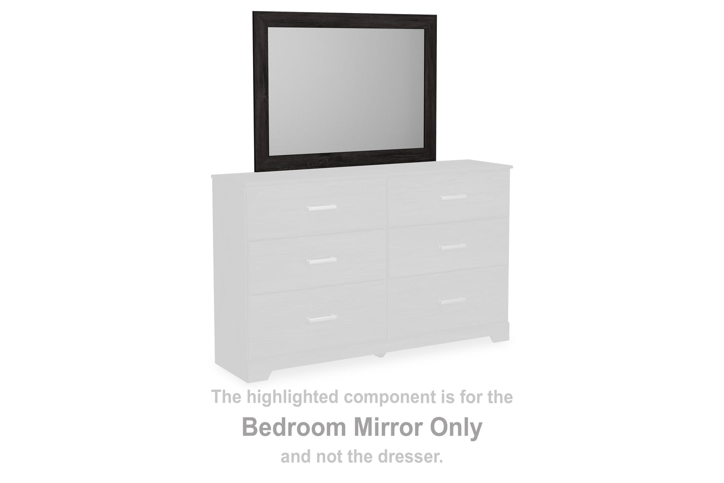 Bradenton Furniture Outlet - Ashley Furniture - Belachime Bedroom - Bedroom Mirror / Charcoal - B2589-36
