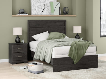 Bradenton Furniture Outlet - Ashley Furniture - Belachime Bedroom - Full Panel Bed / Charcoal - B2589B5