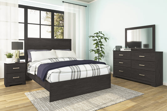 Bradenton Furniture Outlet - Ashley Furniture - Belachime Bedroom - Twin Panel Bed / Charcoal - B2589B11
