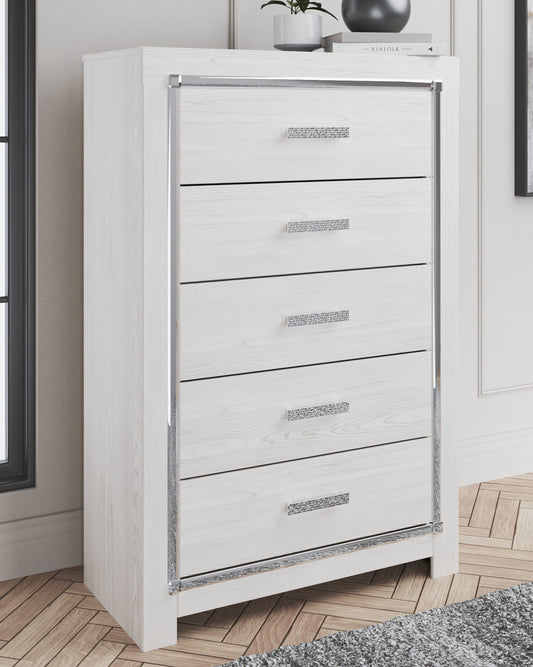 Bradenton Furniture Outlet - Ashley Furniture - Altyra Bedroom - King Upholstered Storage Bed / White - B2640B29