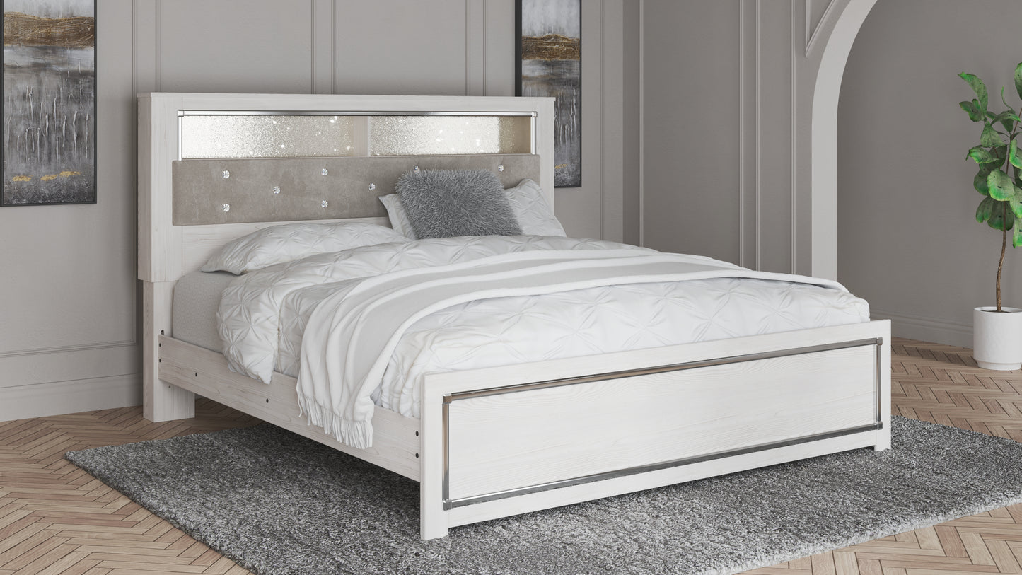 Bradenton Furniture Outlet - Ashley Furniture - Altyra Bedroom - King Panel Bookcase Bed / White - B2640B5