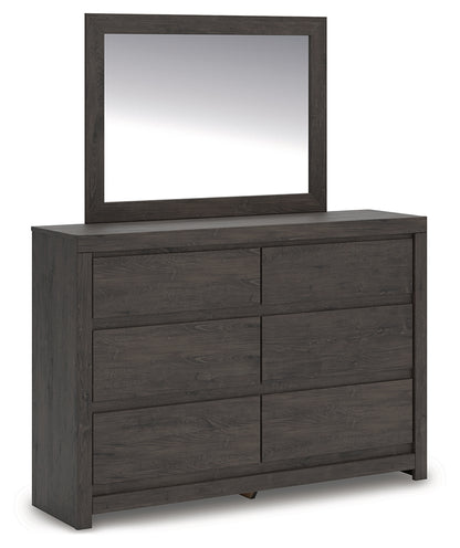 Bradenton Furniture Outlet - Ashley Furniture - Fraluna Bedroom - Dresser and Mirror / Charcoal - PCB3370B1