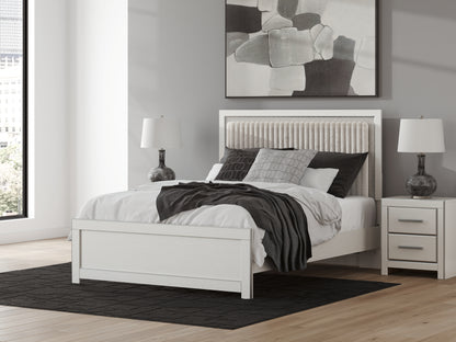 Bradenton Furniture Outlet - Ashley Furniture - Zuraleus Bedroom - Queen Upholstered Panel Bed / White - PCB3381B2