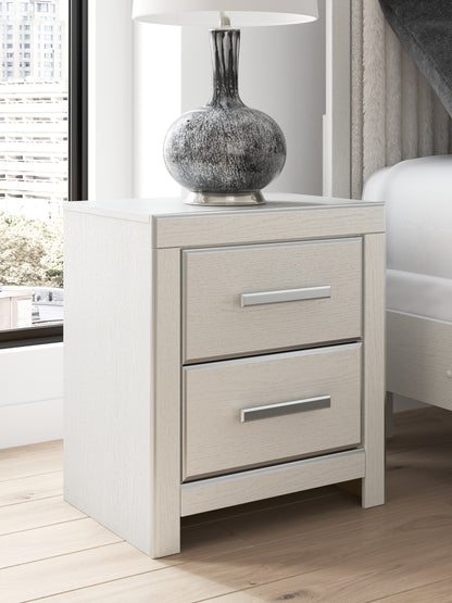 Bradenton Furniture Outlet - Ashley Furniture - Zuraleus Bedroom - Two Drawer Night Stand / White - PCB3381-92