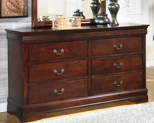 Bradenton Furniture Outlet - Ashley Furniture - Alisdair Bedroom - King Sleigh Bed / Reddish Brown - B376B8
