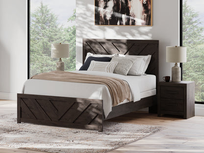 Bradenton Furniture Outlet - Ashley Furniture - Prendonea Bedroom - Queen Panel Bed / Charcoal - B3789B4