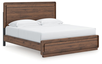 Bradenton Furniture Outlet - Ashley Furniture - Fortlorn Bedroom - King Panel Bed / Walnut Brown - PCB386B4