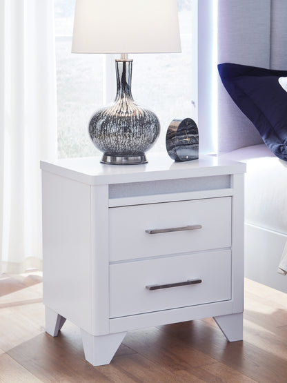 Bradenton Furniture Outlet - Ashley Furniture - Jarlee Bedroom - Two Drawer Night Stand / White - PCB392-92