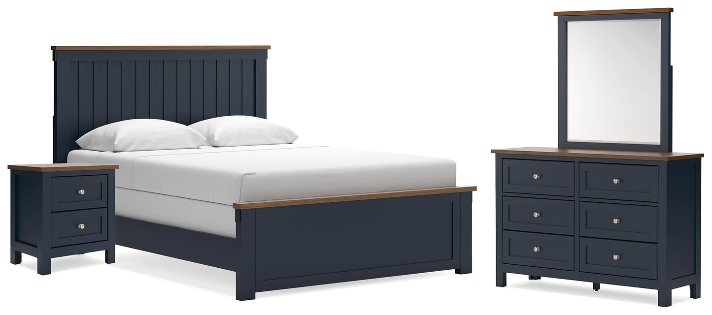 Bradenton Furniture Outlet - Ashley Furniture - Landocken Queen Panel Bed, Dresser, Mirror and Nightstand - Queen Panel Bed, Dresser, Mirror and Nightstand - B414B18