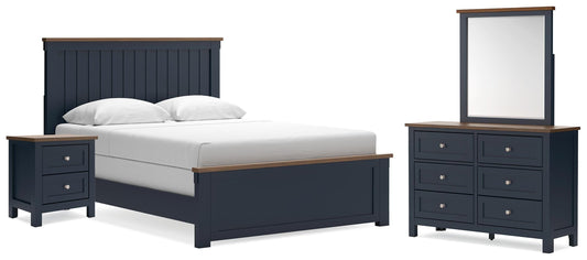 Bradenton Furniture Outlet - Ashley Furniture - Landocken Queen Panel Bed, Dresser, Mirror and Nightstand - Queen Panel Bed, Dresser, Mirror and Nightstand - B414B18