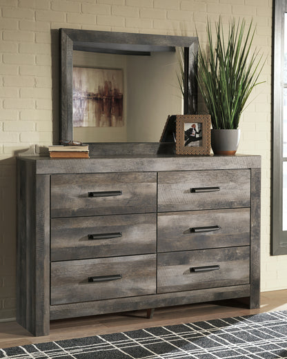 Bradenton Furniture Outlet - Ashley Furniture - Wynnlow Bedroom - Dresser and Mirror / Gray - B440B1