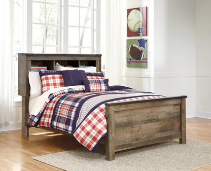 Bradenton Furniture Outlet - Ashley Furniture - Trinell Bedroom - Full Bookcase Panel Bed / Brown - B446B87