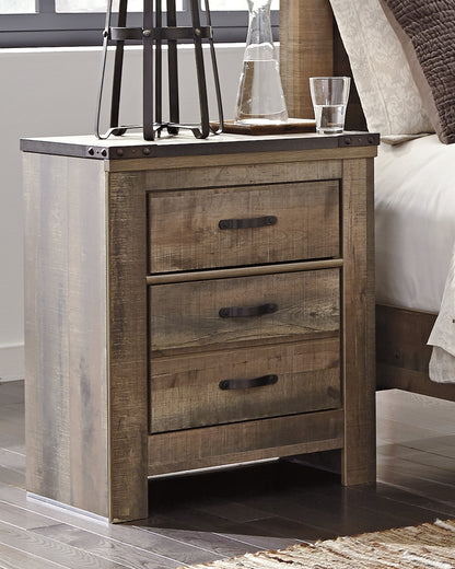 Bradenton Furniture Outlet - Ashley Furniture - Trinell Bedroom - Two Drawer Night Stand / Brown - B446-92