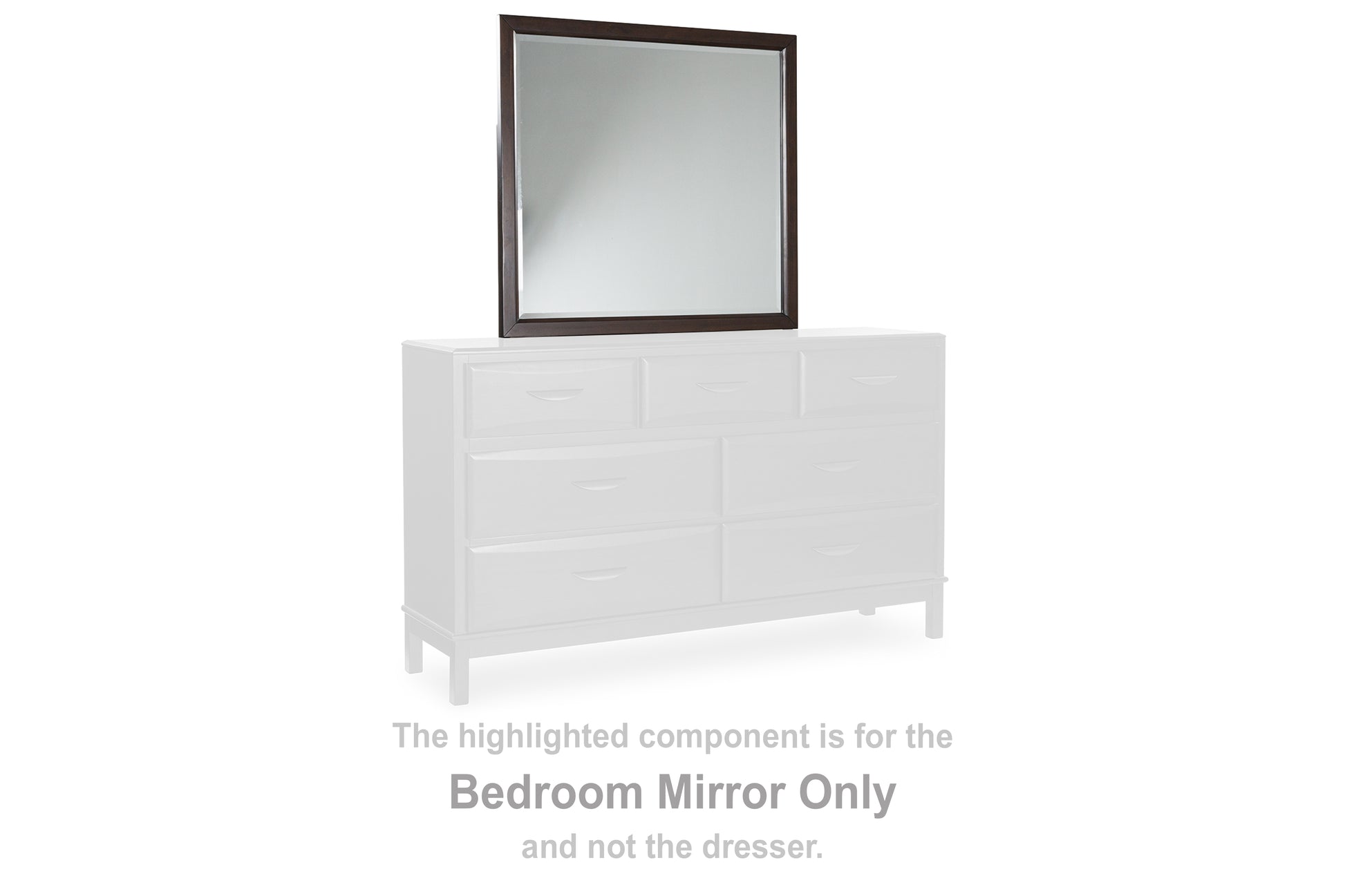 Bradenton Furniture Outlet - Ashley Furniture - Vanmore Bedroom - Bedroom Mirror / Dark Brown - B479-36