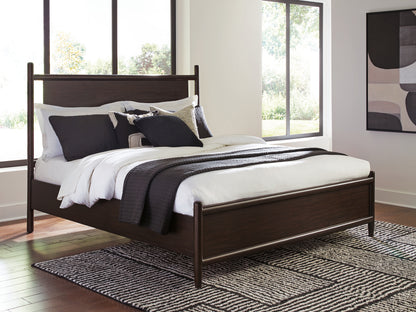 Bradenton Furniture Outlet - Ashley Furniture - Dantenton Bedroom - Queen Panel Bed / Merlot - B611B2