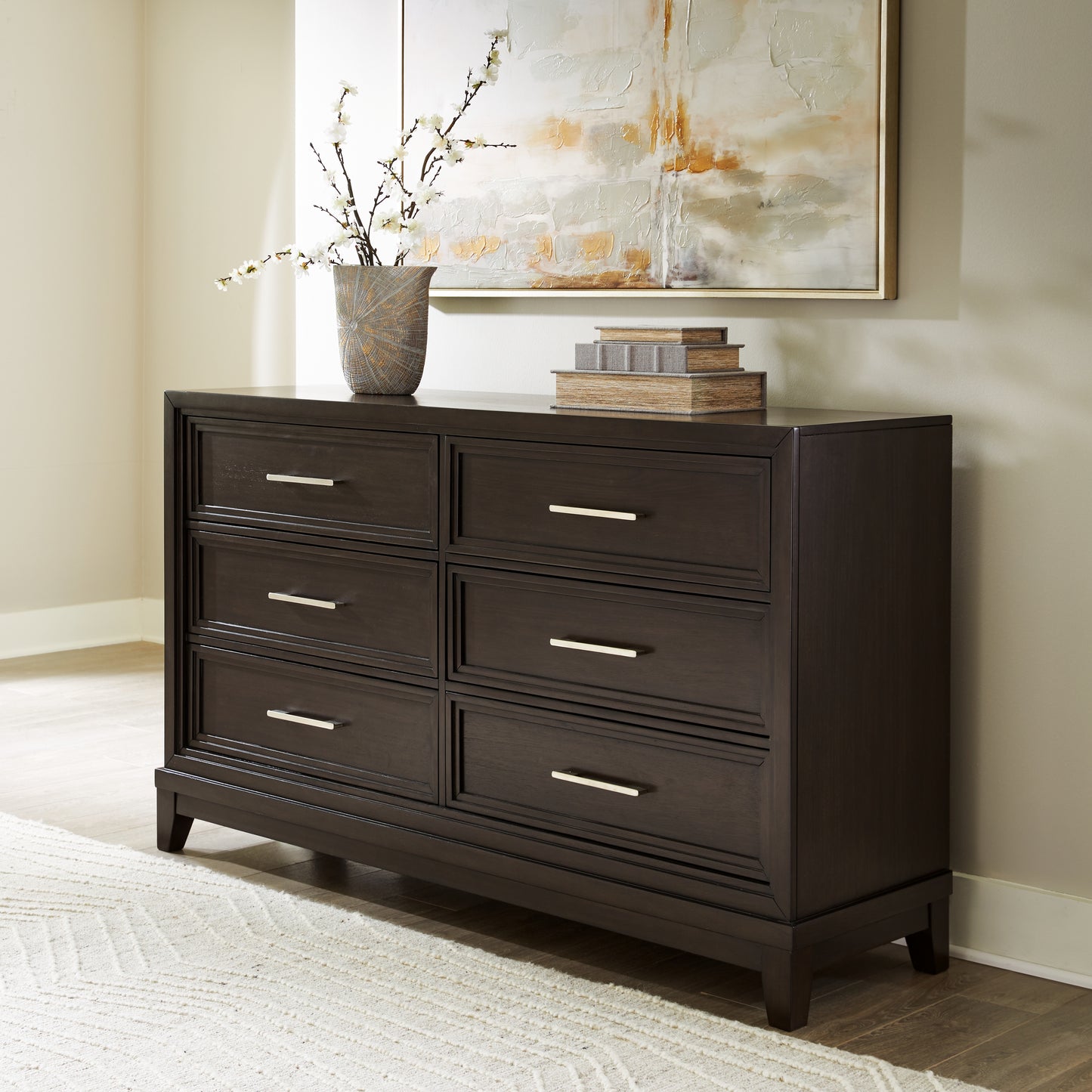 Bradenton Furniture Outlet - Ashley Furniture - Neymorton Bedroom - Dresser / Dark Grayish Brown - B618-31