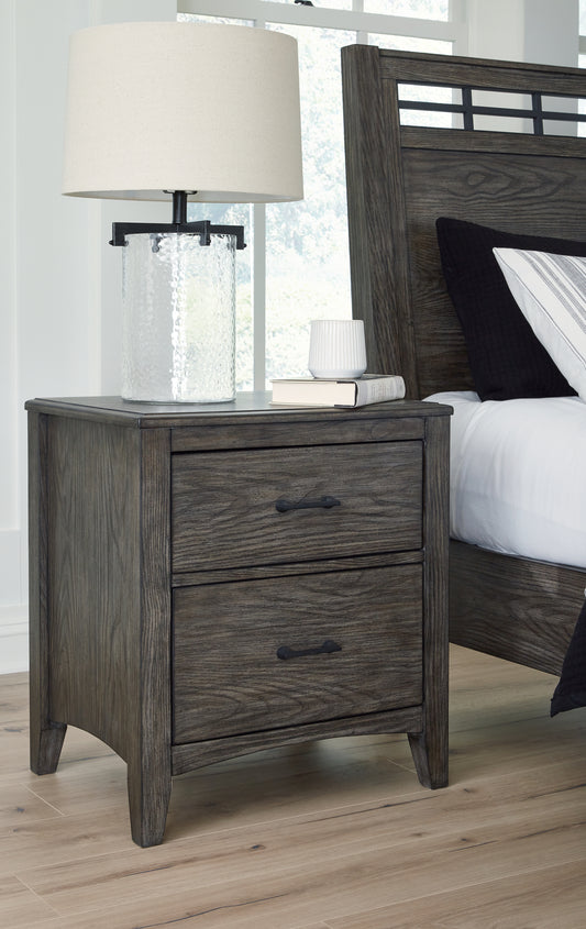 Bradenton Furniture Outlet - Ashley Furniture - Montillan Bedroom - California King Panel Bed / Grayish Brown - B651B5