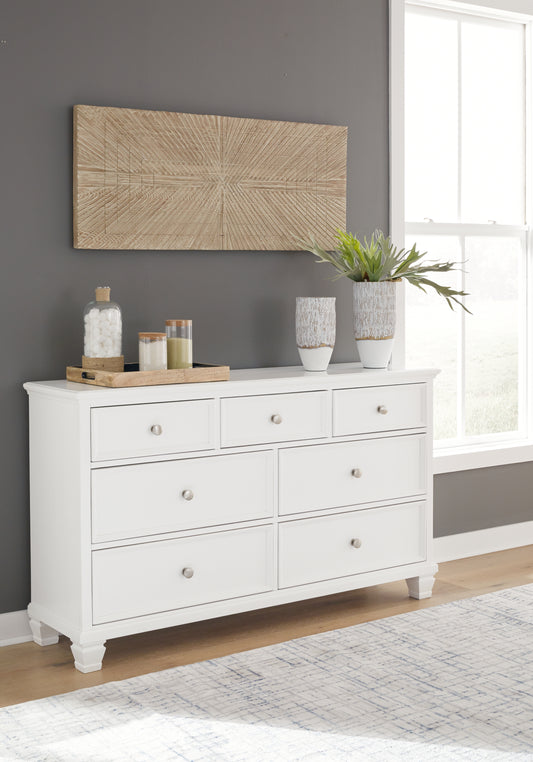 Bradenton Furniture Outlet - Ashley Furniture - Fortman Bedroom - Twin Panel Storage Bed / White - B680B24