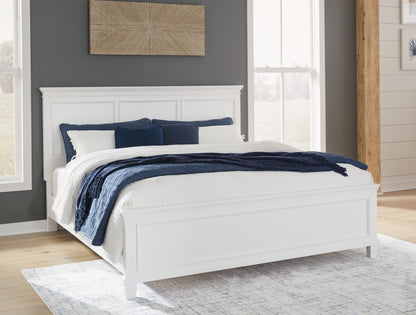Bradenton Furniture Outlet - Ashley Furniture - Fortman Bedroom - Queen Panel Bed / White - B680B2