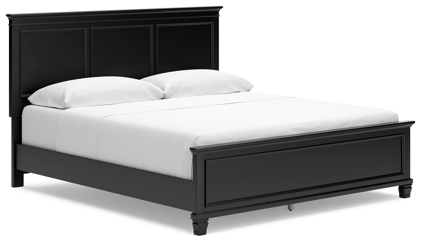 Bradenton Furniture Outlet - Ashley Furniture - Lanolee Bedroom - California King Panel Bed / Black - B687B9