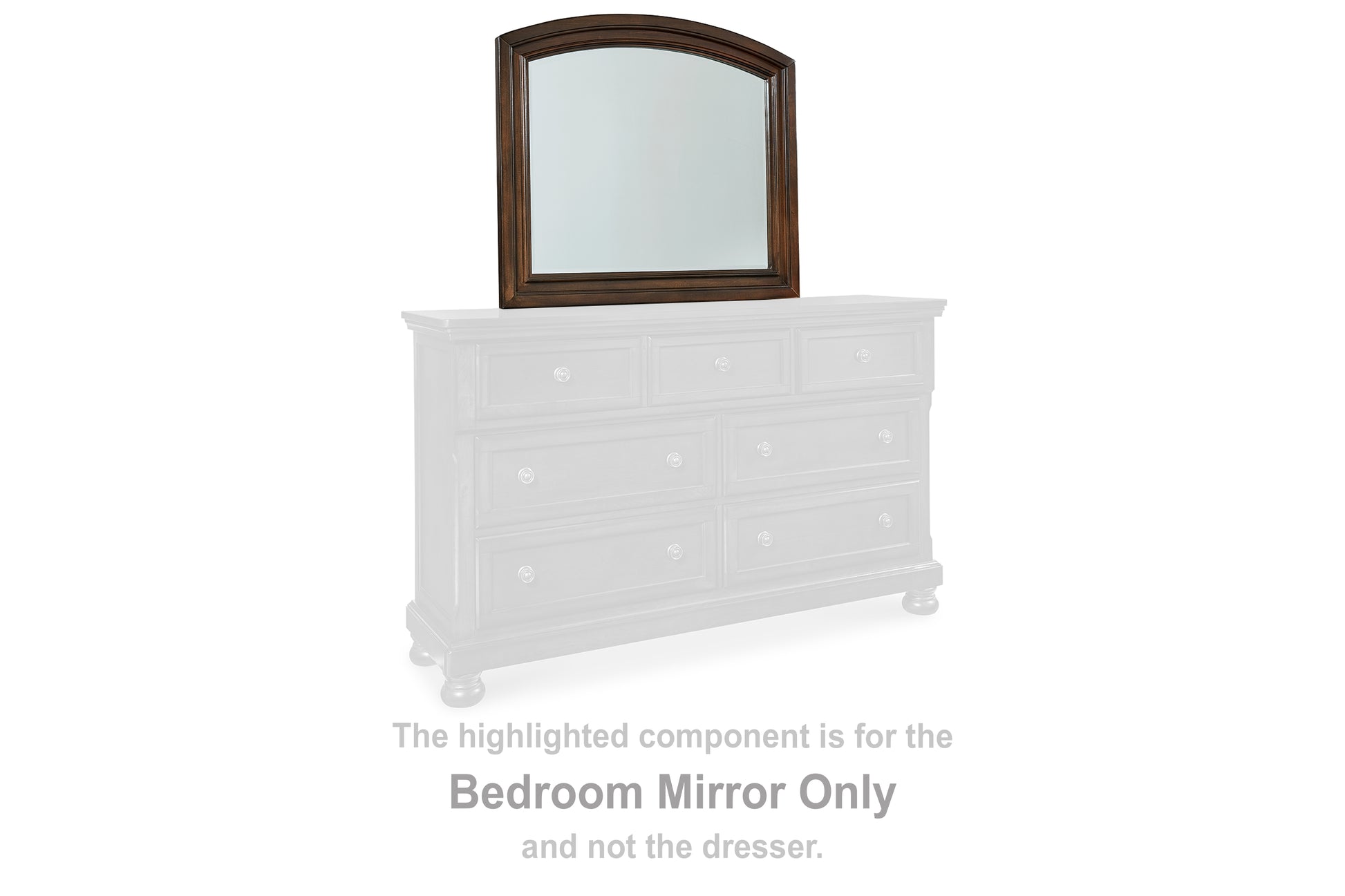 Bradenton Furniture Outlet - Ashley Furniture - Porter Bedroom - Bedroom Mirror / Rustic Brown - B697-36