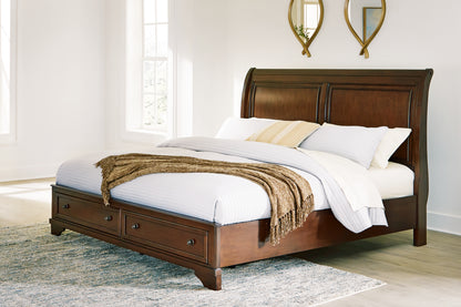 Bradenton Furniture Outlet - Ashley Furniture - Trellington Bedroom - Queen Sleigh Storage Bed / Brown - B716B1