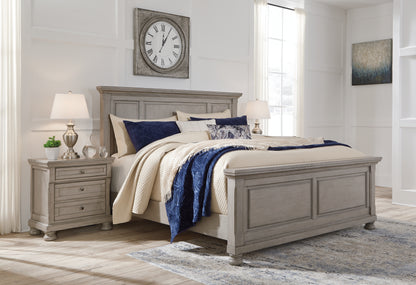 Bradenton Furniture Outlet - Ashley Furniture - Lettner Bedroom - California King Panel Bed / Light Gray - B733B7
