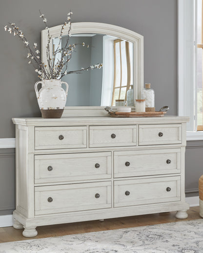 Bradenton Furniture Outlet - Ashley Furniture - Robbinsdale Bedroom - Dresser and Mirror / Antique White - B742B1