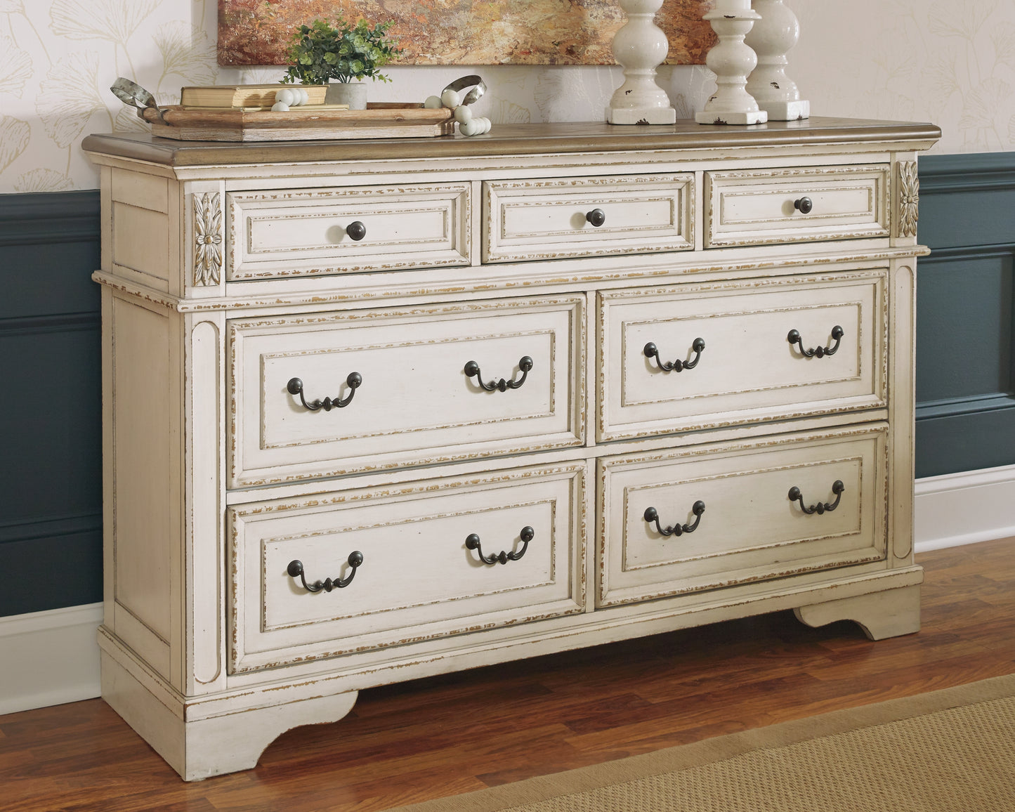 Bradenton Furniture Outlet - Ashley Furniture - Realyn Bedroom - Dresser / Two-tone - B743-31