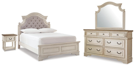 Bradenton Furniture Outlet - Ashley Furniture - Realyn King Panel Bed, Dresser, Mirror and Nightstand - King Panel Bed, Dresser, Mirror and Nightstand - B743B78