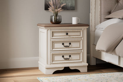 Bradenton Furniture Outlet - Ashley Furniture - Realyn Bedroom - Three Drawer Night Stand / Two-tone - B743-93