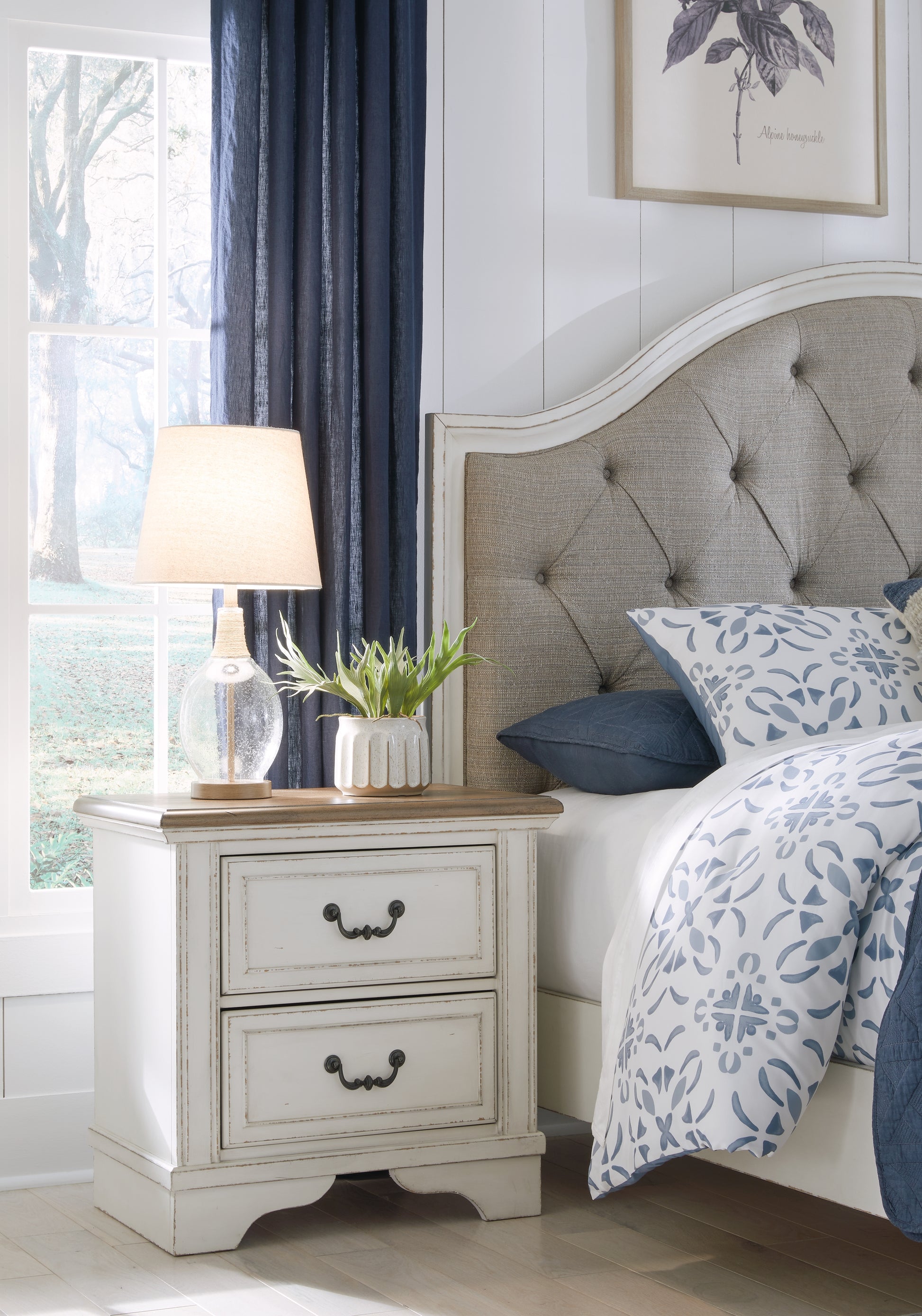 Bradenton Furniture Outlet - Ashley Furniture - Blendon Bedroom - Two Drawer Night Stand / Two-tone - B747-92