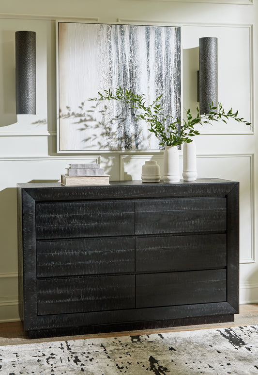 Bradenton Furniture Outlet - Ashley Furniture - Londer Bedroom - Five Drawer Chest / Black - B768-46