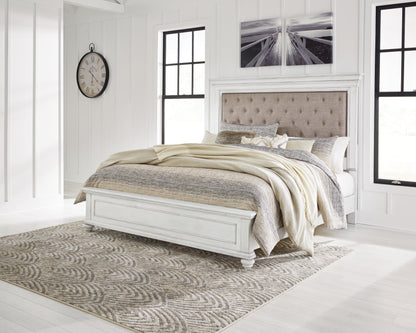 Bradenton Furniture Outlet - Ashley Furniture - Kanwyn Bedroom - Queen Panel Bed / Whitewash - B777B4