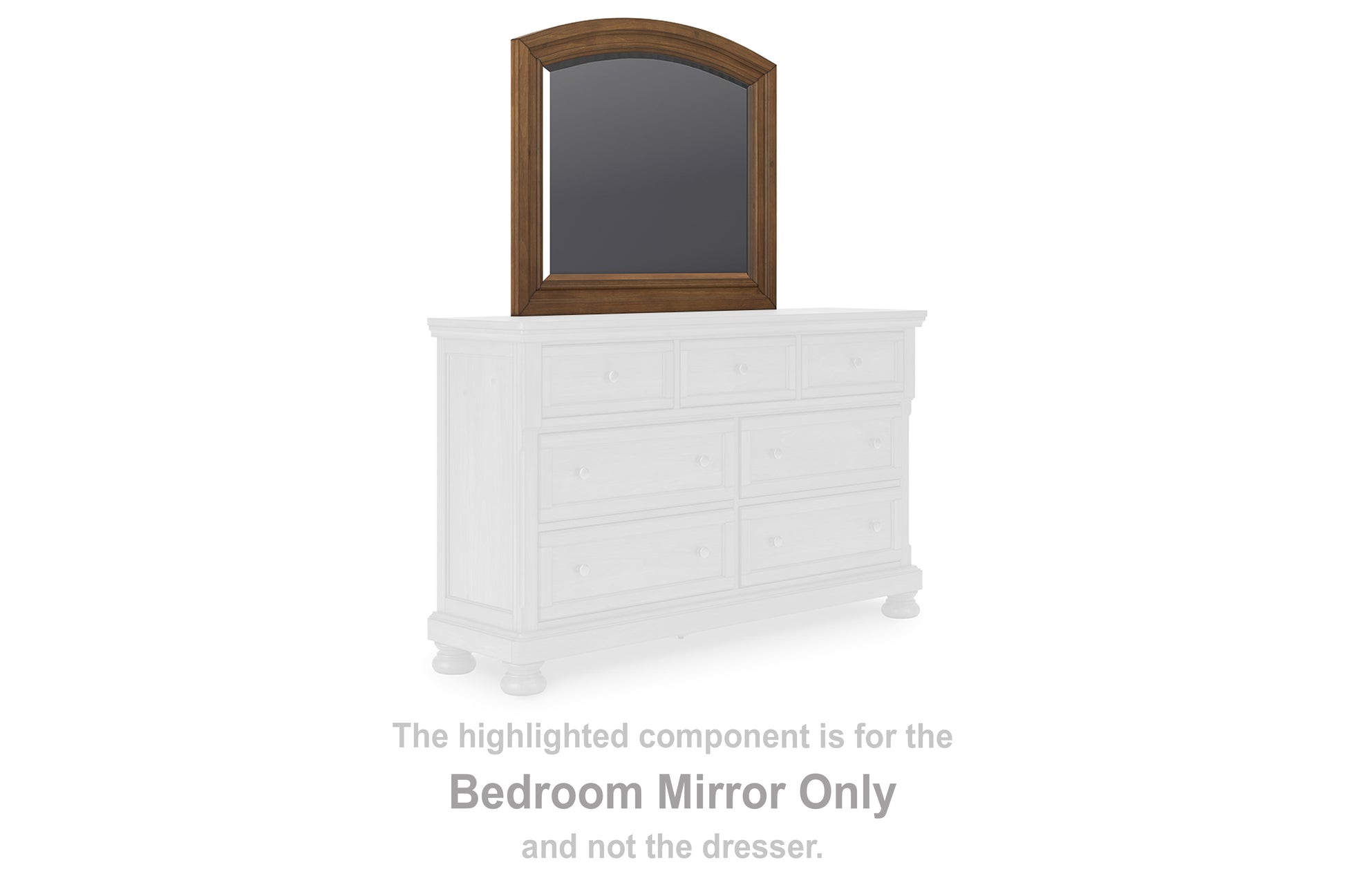 Bradenton Furniture Outlet - Ashley Furniture - Feddinger Mirror - Bedroom Mirror / Medium Brown - PCB779-36