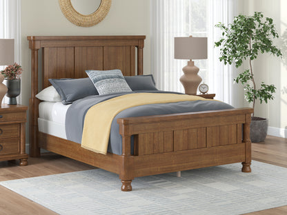 Bradenton Furniture Outlet - Ashley Furniture - Rowlenstown Bedroom - Queen Poster Bed / Brown - PCB824B2