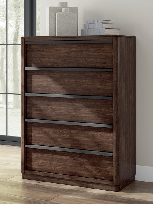Bradenton Furniture Outlet - Ashley Furniture - Dilenno Bedroom - Dresser and Mirror / Dark Brown - PCB857B1