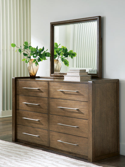 Bradenton Furniture Outlet - Ashley Furniture - Marxmore Bedroom - Dresser and Mirror / Brown - B863B1