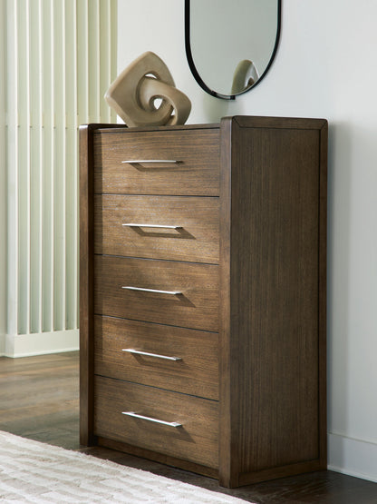 Bradenton Furniture Outlet - Ashley Furniture - Marxmore Bedroom - Five Drawer Chest / Brown - B863-46