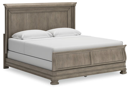Bradenton Furniture Outlet - Ashley Furniture - Lexorne Bedroom - California King Sleigh Bed / Gray - B924B5