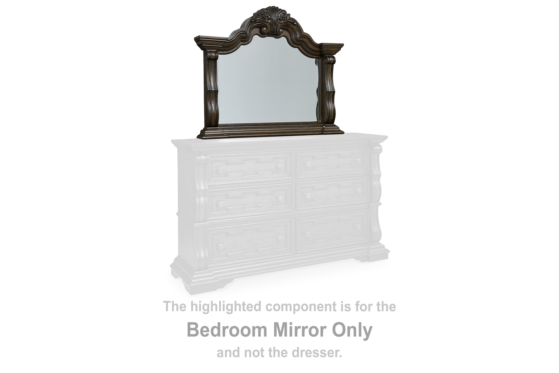 Bradenton Furniture Outlet - Ashley Furniture - Maylee Bedroom - Bedroom Mirror / Dark Brown - B947-36