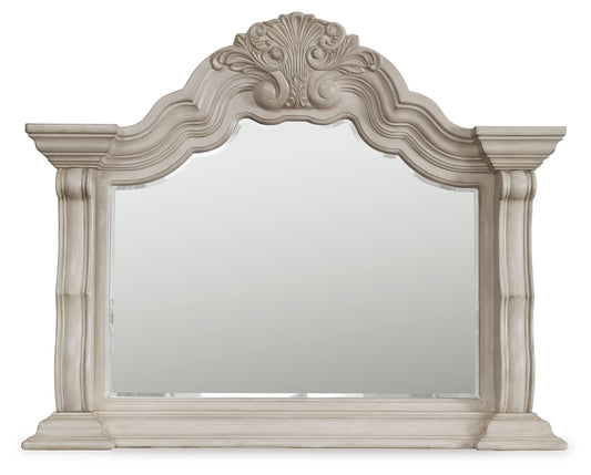 Bradenton Furniture Outlet - Ashley Furniture - Bruchandi Mirror - Bedroom Mirror / Antique White - PCB948-36