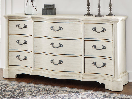 Bradenton Furniture Outlet - Ashley Furniture - Arlendyne Bedroom - Dresser / Antique White - B980-31