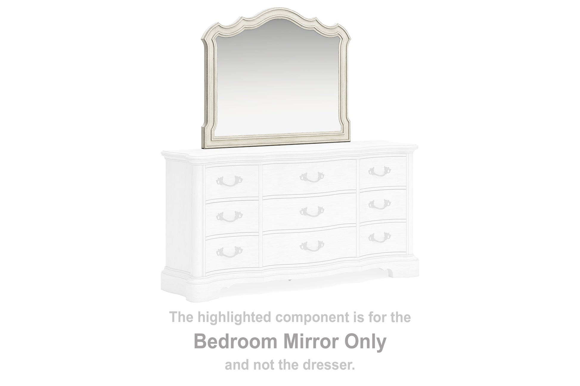 Bradenton Furniture Outlet - Ashley Furniture - Arlendyne Bedroom - Bedroom Mirror / Antique White - B980-36