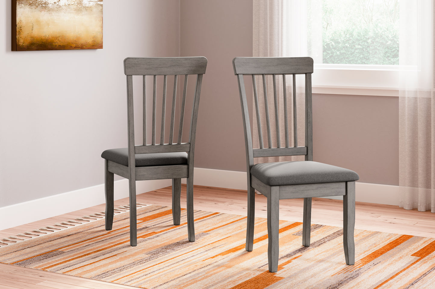Bradenton Furniture Outlet - Ashley Furniture - Shullden Dining Room - Dining Chair (Set of 2) / Gray - D194-01X2