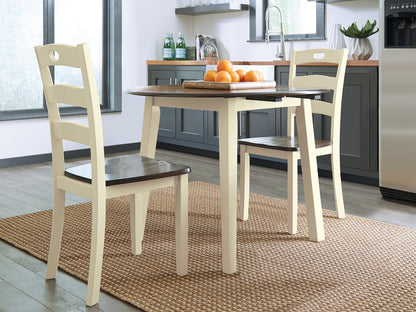 Bradenton Furniture Outlet - Ashley Furniture - Woodanville Dining Room - Dining Chair (Set of 2) / Cream/Brown - D335-01X2