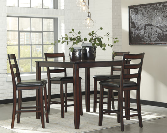 Bradenton Furniture Outlet - Ashley Furniture - Coviar Dining Room - Dining Room Table Set (6/CN) / Brown - D385-325