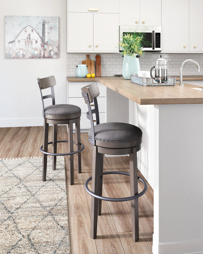 Bradenton Furniture Outlet - Ashley Furniture - Caitbrook Dining Room - Tall UPH Swivel Barstool(1/CN) / Gray - D388-230